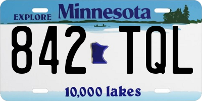 MN license plate 842TQL
