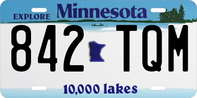 MN license plate 842TQM