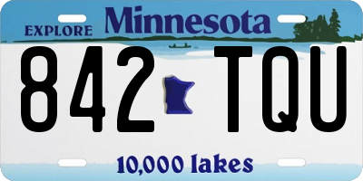 MN license plate 842TQU