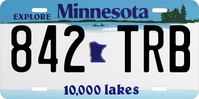MN license plate 842TRB