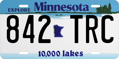 MN license plate 842TRC