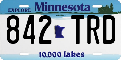 MN license plate 842TRD