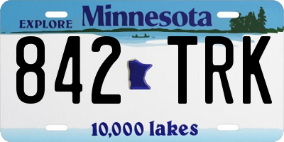MN license plate 842TRK