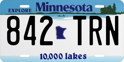 MN license plate 842TRN