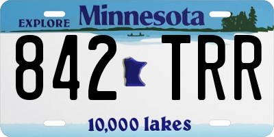 MN license plate 842TRR