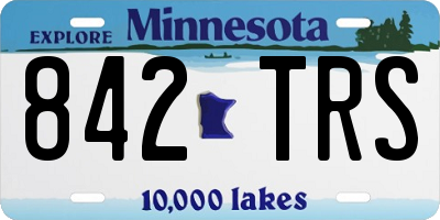 MN license plate 842TRS