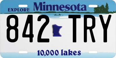 MN license plate 842TRY