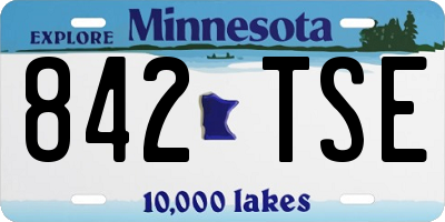 MN license plate 842TSE