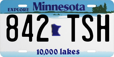 MN license plate 842TSH