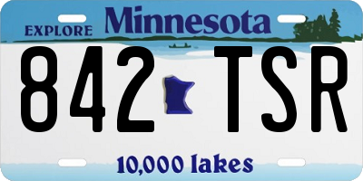MN license plate 842TSR
