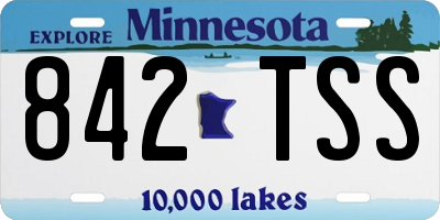 MN license plate 842TSS