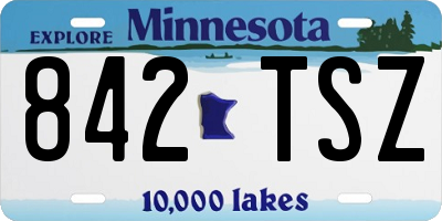 MN license plate 842TSZ