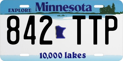 MN license plate 842TTP