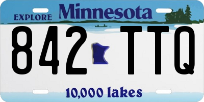 MN license plate 842TTQ