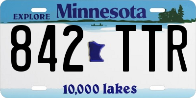 MN license plate 842TTR