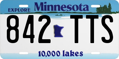 MN license plate 842TTS