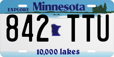 MN license plate 842TTU