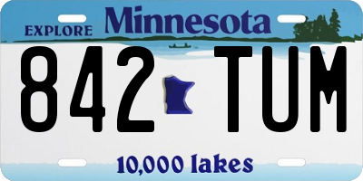 MN license plate 842TUM