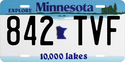 MN license plate 842TVF