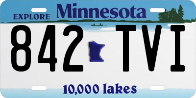 MN license plate 842TVI