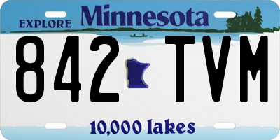 MN license plate 842TVM