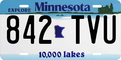MN license plate 842TVU