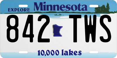 MN license plate 842TWS