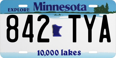 MN license plate 842TYA