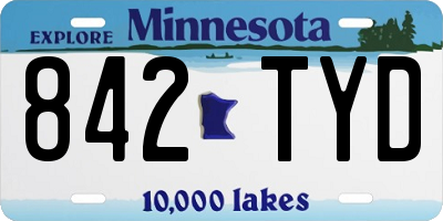 MN license plate 842TYD