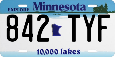 MN license plate 842TYF