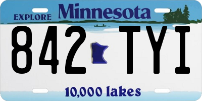 MN license plate 842TYI