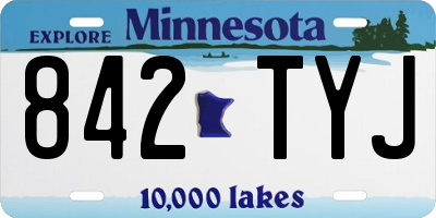 MN license plate 842TYJ