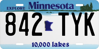 MN license plate 842TYK