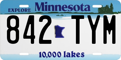 MN license plate 842TYM