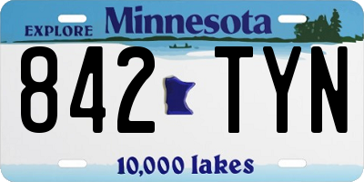 MN license plate 842TYN