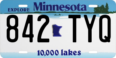 MN license plate 842TYQ