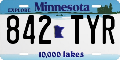 MN license plate 842TYR
