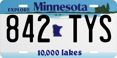 MN license plate 842TYS