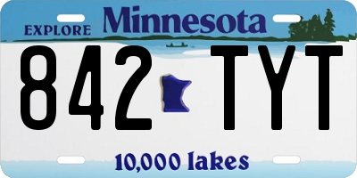 MN license plate 842TYT