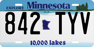 MN license plate 842TYV