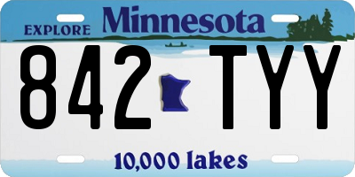 MN license plate 842TYY