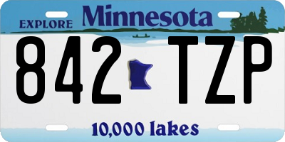 MN license plate 842TZP
