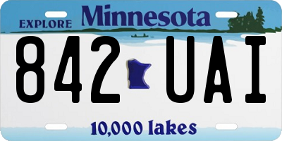 MN license plate 842UAI
