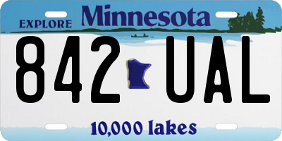 MN license plate 842UAL