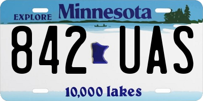 MN license plate 842UAS