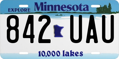 MN license plate 842UAU