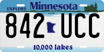 MN license plate 842UCC
