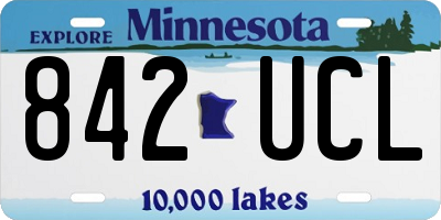 MN license plate 842UCL