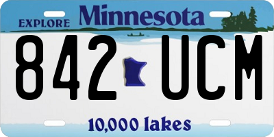 MN license plate 842UCM