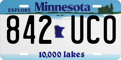 MN license plate 842UCO